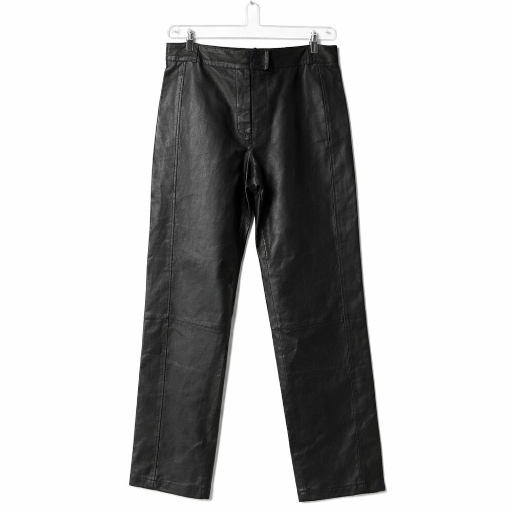 CHADWICKS Black Fully Lined (100% Leather) Pants Size 10